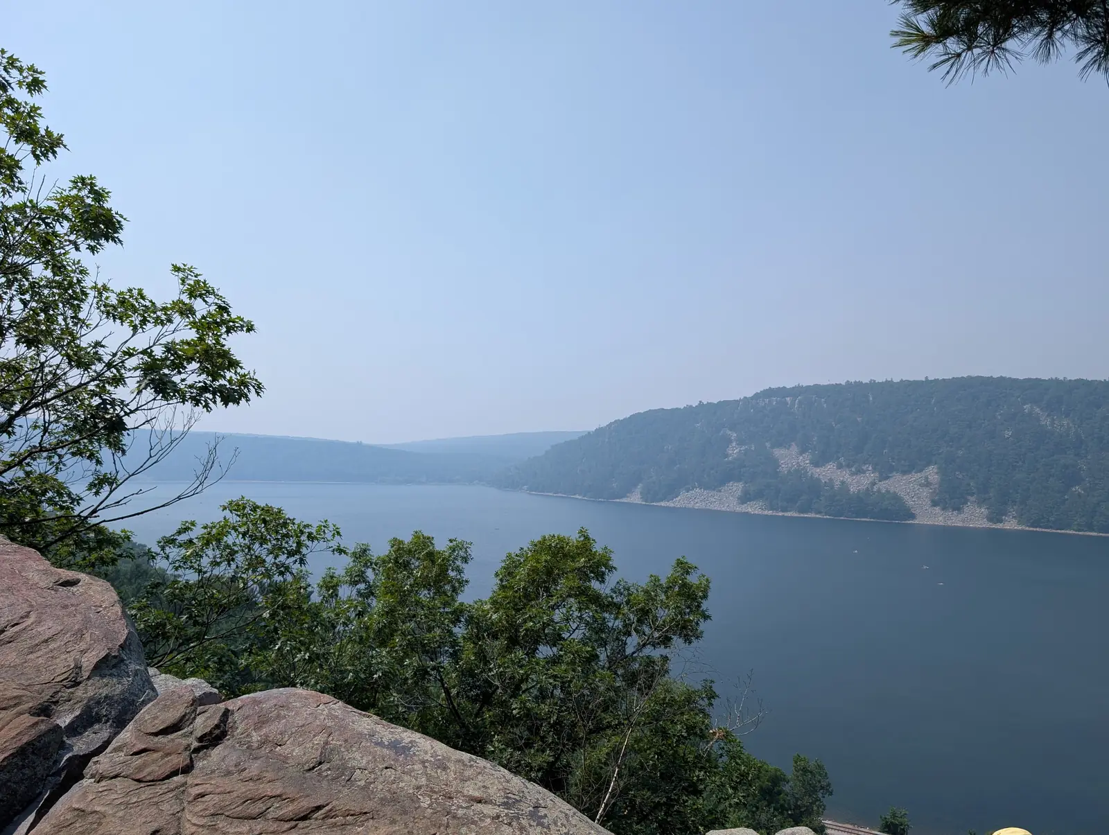 Devil's Lake and the West Bluff from the East Bluff