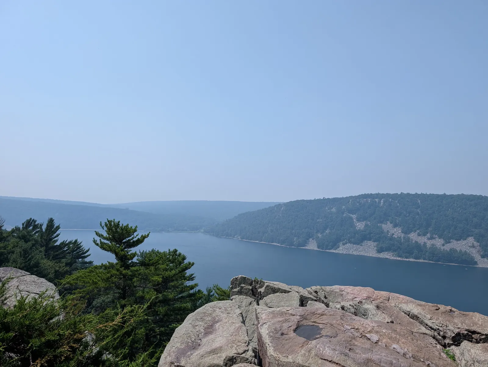 The view of Devil's Lake from the East Bluff
