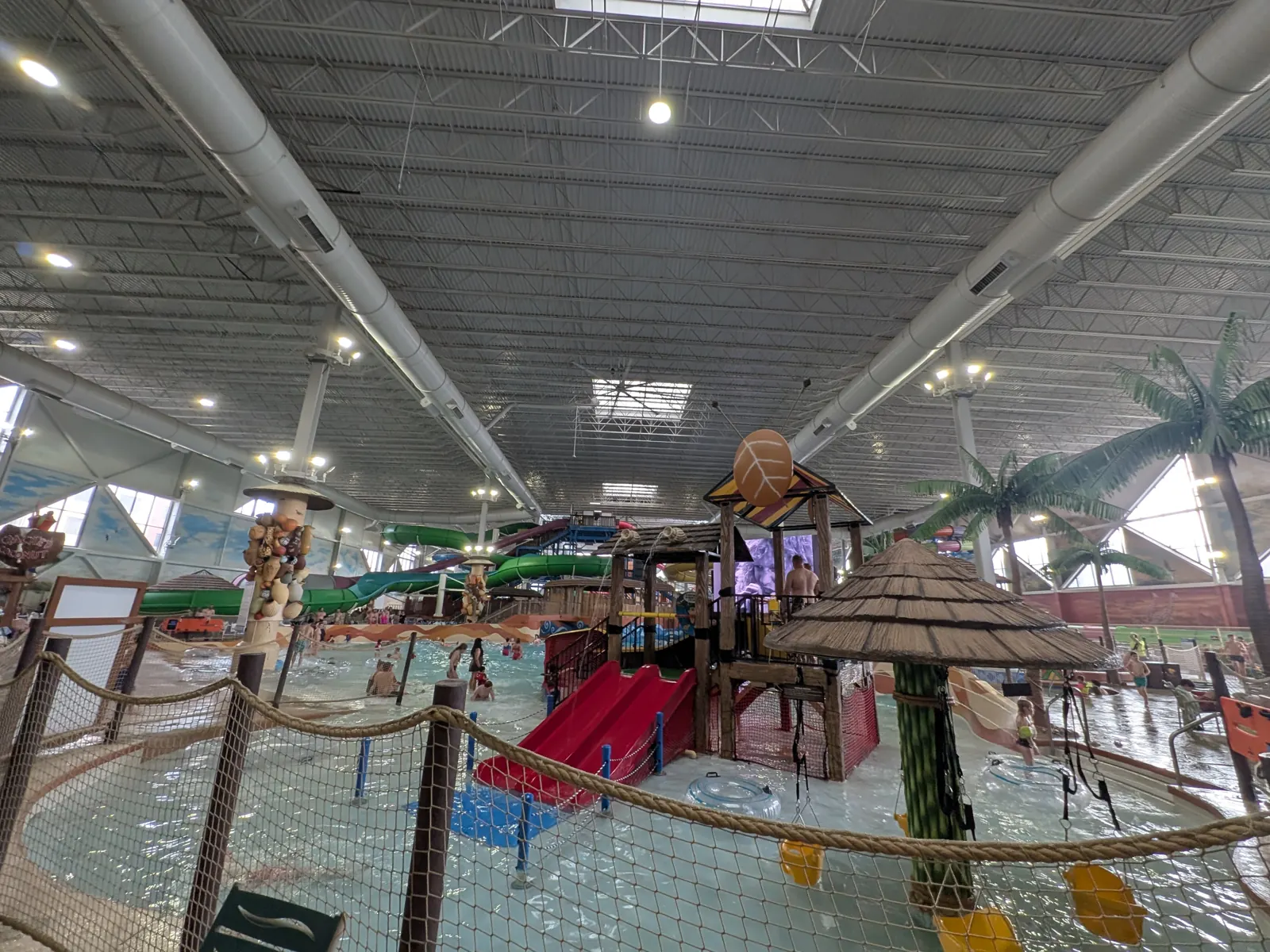 Kids play area inside Kalahari's indoor waterpark