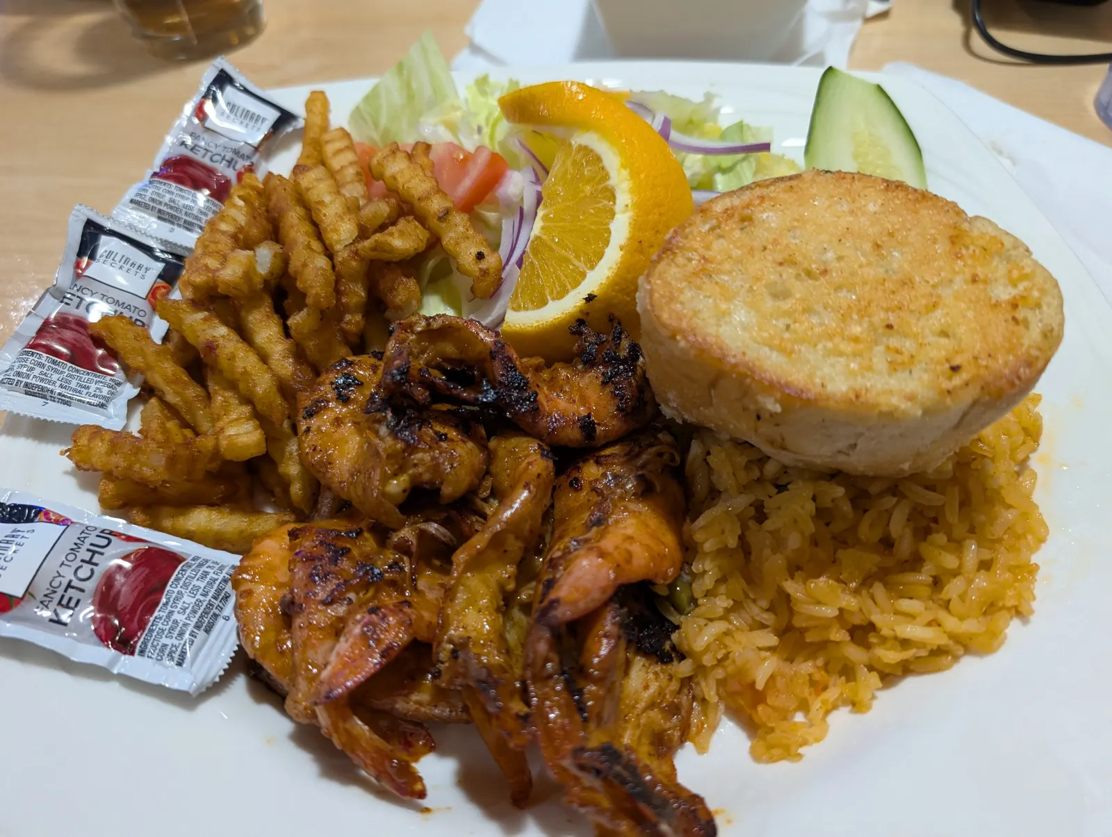 Camarones zarandeados at MarAzul in Wisconsin Dells