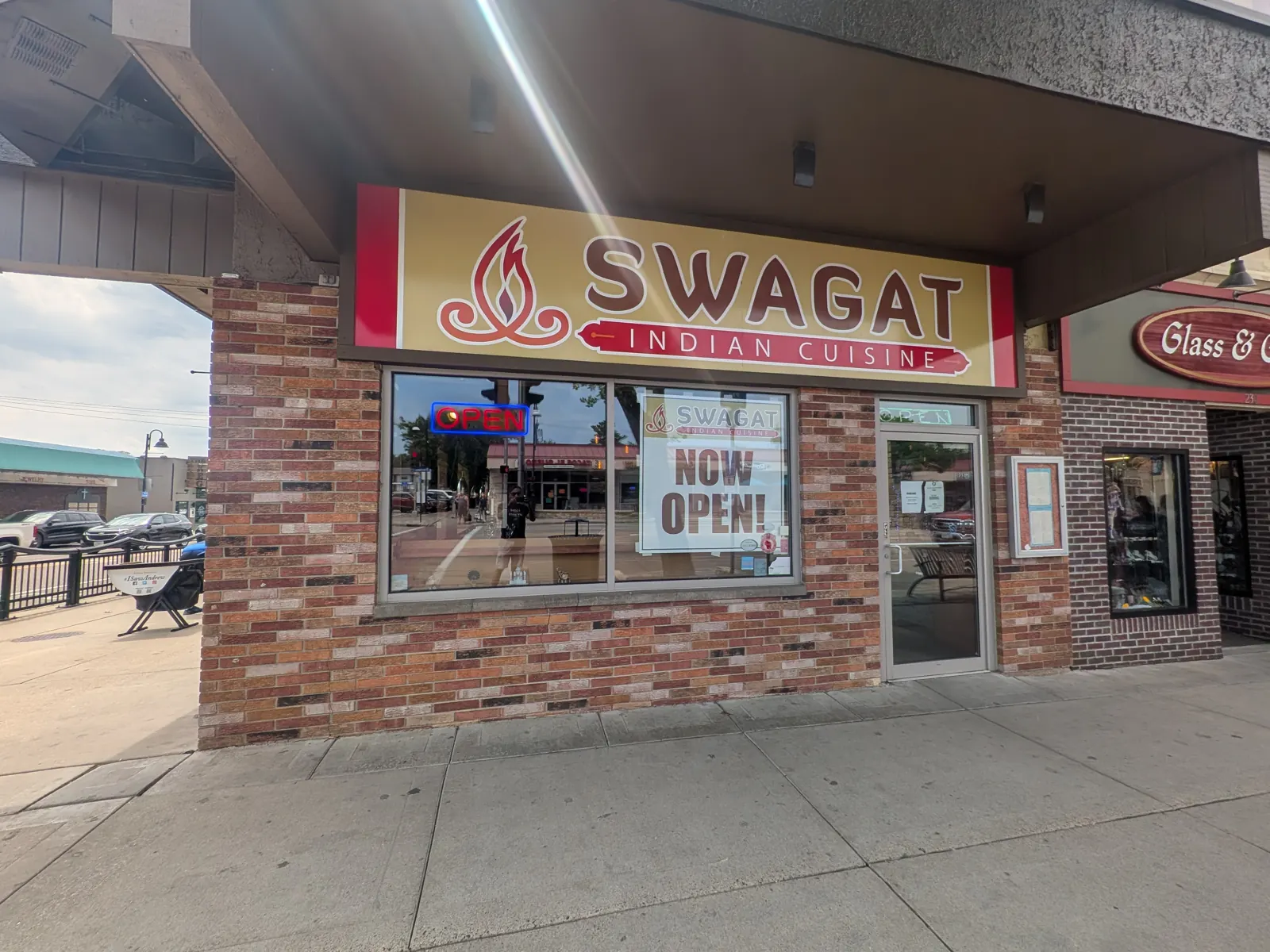 The Swagat Indian Cuisine storefront on Broadway